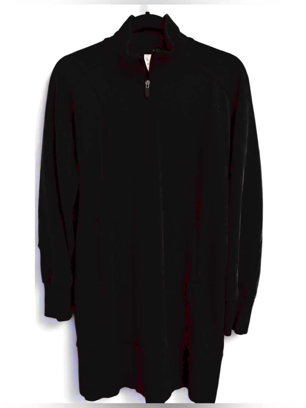 Lululemon Softstreme Long-Sleeve Half-Zip Dress Black - Size 6